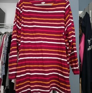 Old Navy Striped 3/4 sleeve Tunic